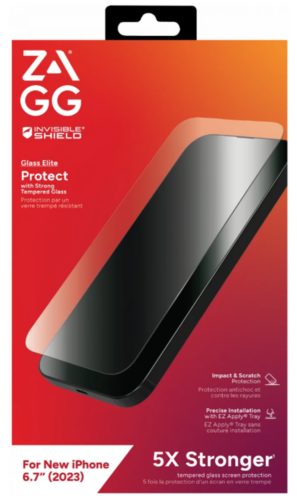 ZAGG/InvisibleShield verre Elite pour Apple 15 Plus