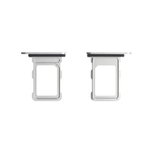 Tiroir SIM (d'origine) - blanc titane, Apple iPhone 16 Pro / 16 Pro Max