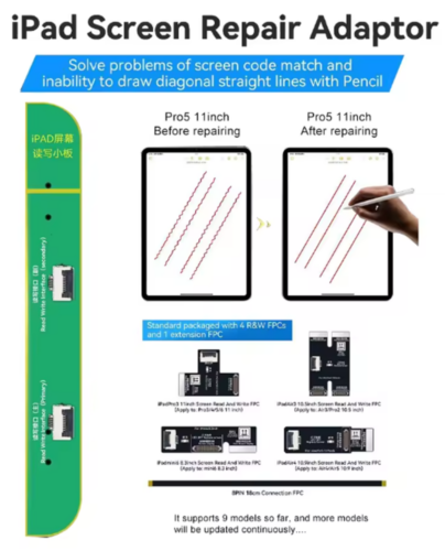IPad écran Read et Write Board (support only JC V1SE programmer)