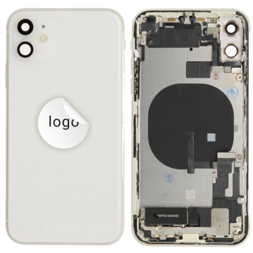Cache arrière incl. small parts (Pulled A) - blanc, pour iPhone 11