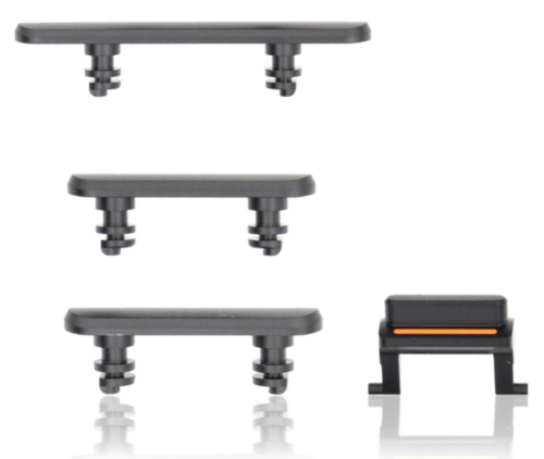 Keyset avec simcard tray (Pulled) - noir, pour iPhone 11