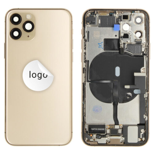 Cache arrière incl. small parts (Pulled A) - or, pour iPhone 11 Pro