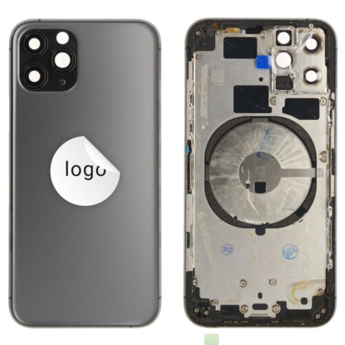 Rear cover excl. small parts (Pulled A) - Space Grey, For iPhone 11 Pro