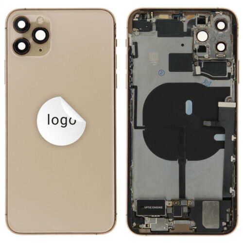 Cache arrière incl. small parts (Pulled A) - or, pour iPhone 11 Pro Max