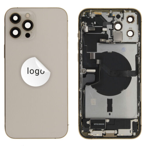 Cache arrière incl. small parts (Pulled A) - or, pour iPhone 12 Pro Max