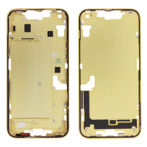 Châssis central excl. small parts (Pulled A) - jaune, pour iPhone 14 Plus