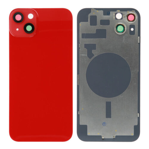Vitre arrière hors logo (compatible) - rouge, pour iPhone 14 Plus