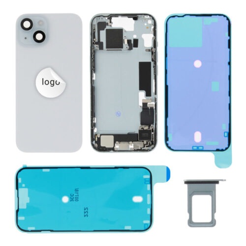 Cache arrière incl. small parts (Pulled C) - bleu, pour iPhone 15