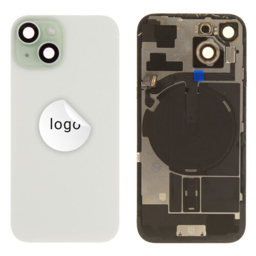Back glass (Pulled A) - Green, For iPhone 15