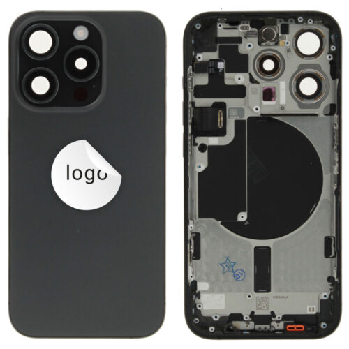 Cache arrière excl. small parts (Pulled A) - noir, pour iPhone 15 Pro