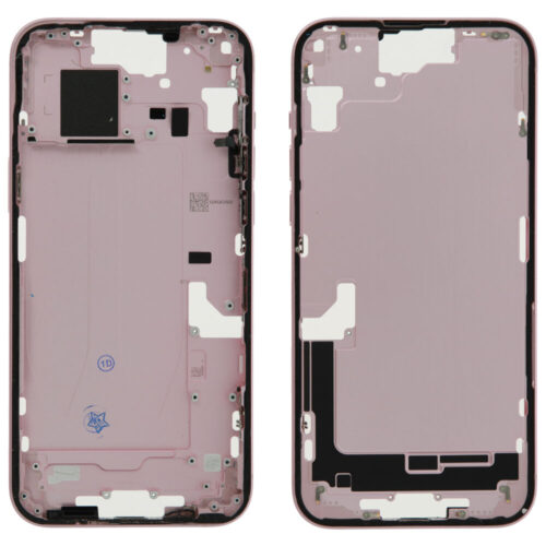 Châssis central excl. small parts (Pulled A) - rose, pour iPhone 15 Plus