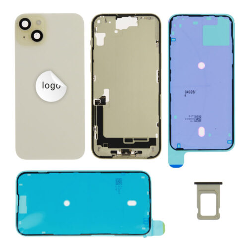 Cache arrière incl. small parts (Pulled C) - jaune, pour iPhone 15 Plus