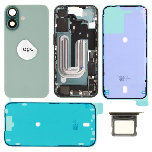 Cache arrière incl. small parts (Pulled C) - vert, pour iPhone 16