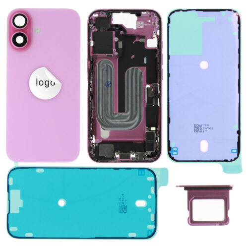 Cache arrière incl. small parts (Pulled B) - rose, pour iPhone 16
