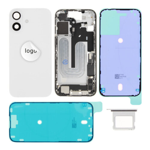 Cache arrière incl. small parts (Pulled A) - blanc, pour iPhone 16