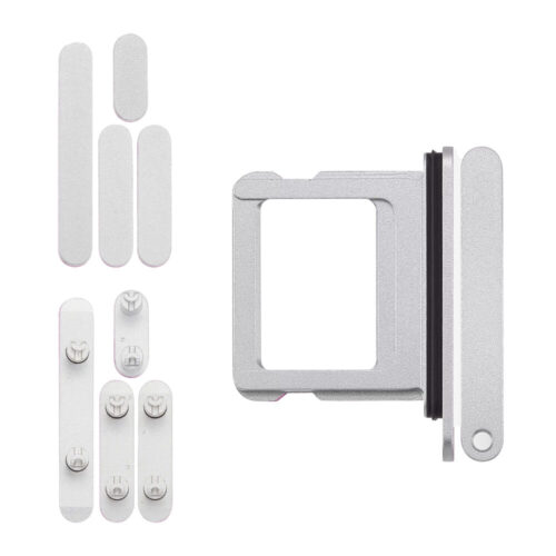 Keyset incl. simcard tray (Pulled) - blanc, pour iPhone 16