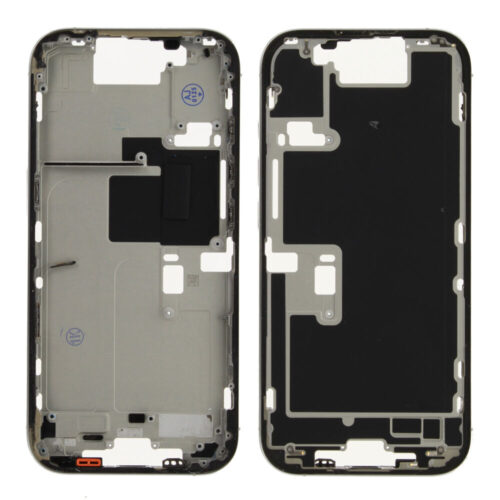 Châssis central excl. small parts (Pulled A) - blanc, pour iPhone 16 Pro