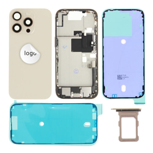Cache arrière incl. small parts (Pulled C) - désert titane, pour iPhone 16 Pro