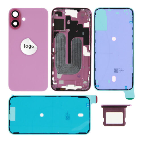 Cache arrière excl. small parts (Pulled A) - rose, pour iPhone 16 Plus