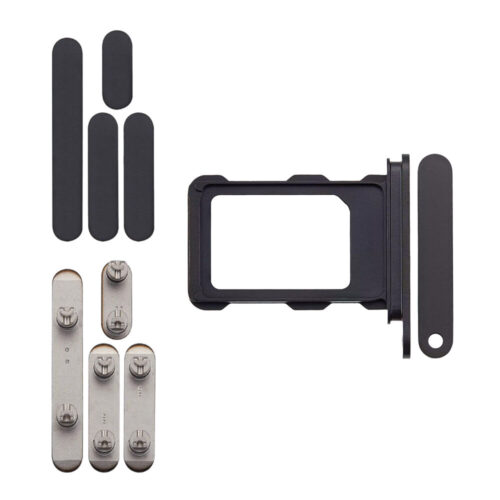 Keyset incl. simcard tray (Pulled) - noir, pour iPhone 16 Pro Max