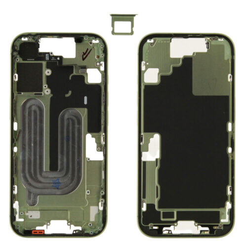 Châssis central (Pulled) - vert, pour iPhone 17