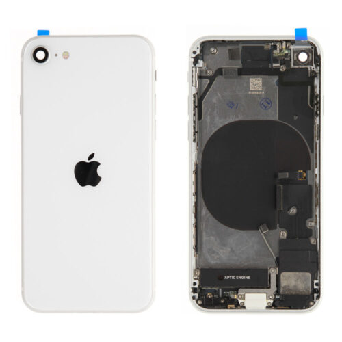 Cache arrière incl. small parts (Pulled A) - blanc, pour iPhone SE (2020)