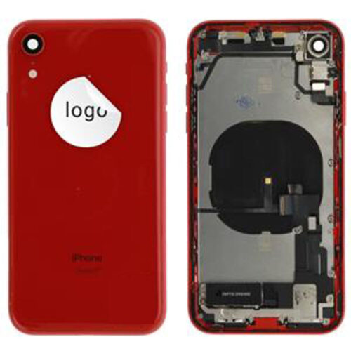 Cache arrière avec small parts (Pulled B) - rouge, pour iPhone XR