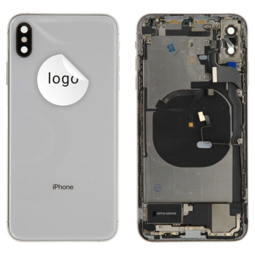 Cache arrière incl. small parts (Pulled B) - argent, pour iPhone XS Max