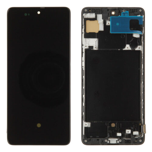 Écran (compatible soft) - noir, pour Samsung Galaxy A71; SM-A715