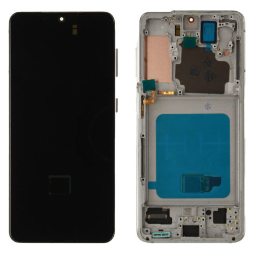 Écran (compatible soft) - blanc, pour Samsung Galaxy S21; SM-G991