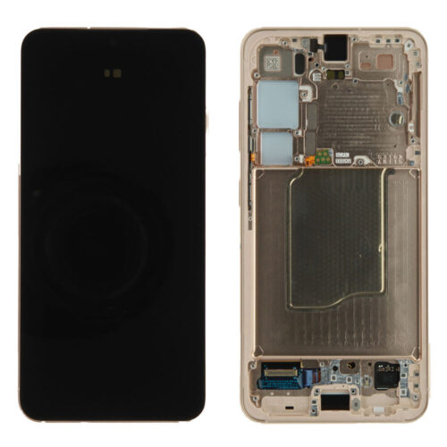 Display incl. pre-assembled frame (Original) - Pink Gold, Samsung Galaxy S25; SM-S931
