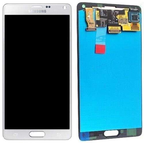 Display incl. adhesive (Original) - White, Samsung Galaxy Note 4; SM-N910