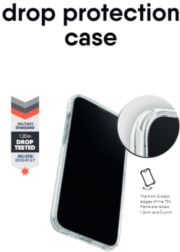 Drop Protection coque - Clear, Apple iPhone 17