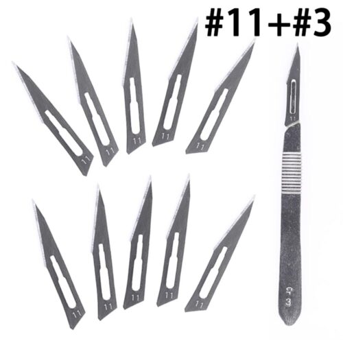Super-Hard Stainless Steel Surgical Blades (10pcs #11 blades) - blades only